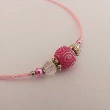 Load image into Gallery viewer, Bright Pink Kathryn Design Handmade Bead necklace