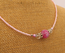 Load image into Gallery viewer, Bright Pink Kathryn Design Handmade Bead necklace