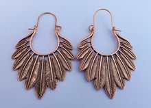 Load image into Gallery viewer, Feather Hoop Style Earrings (3 colour options)