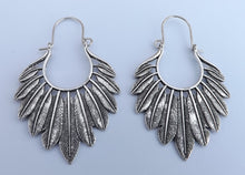 Load image into Gallery viewer, Feather Hoop Style Earrings (3 colour options)
