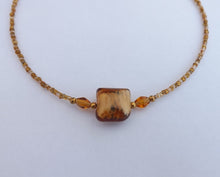Load image into Gallery viewer, Brown Handmade Bead Necklace