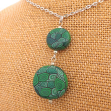 Load image into Gallery viewer, Green & Black Korus Kathryn Design Handmade Pendant Necklace