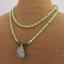 Load image into Gallery viewer, Green & Yellow Handmade Bead Necklace