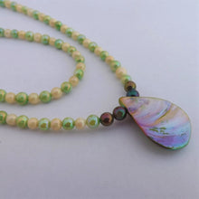 Load image into Gallery viewer, Green & Yellow Handmade Bead Necklace