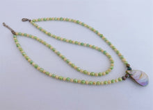 Load image into Gallery viewer, Green & Yellow Handmade Bead Necklace