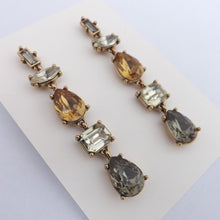 Load image into Gallery viewer, Drop Crystal Look Earrings (5x colour options)