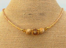 Load image into Gallery viewer, Gold Kathryn Design Handmade Bead Necklace