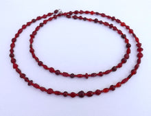 Load image into Gallery viewer, Handmade Long Red Bead Necklace