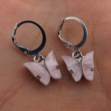 Load image into Gallery viewer, Butterfly Earrings with Lever Back Hooks (multiple colour options)