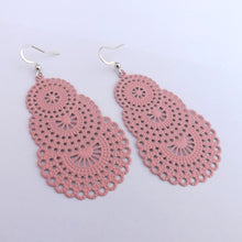 Load image into Gallery viewer, Filigree Drop Earrings (12 colour options)