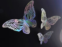 Load image into Gallery viewer, 12x Holographic Filigree Butterfly Wall Decals