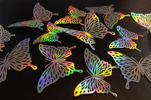 Load image into Gallery viewer, 12x Holographic Filigree Butterfly Wall Decals