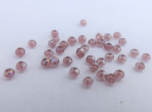Load image into Gallery viewer, 40pcs 3x2mm Purple AB Lustre Glass Rondelle Beads