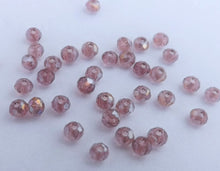 Load image into Gallery viewer, 40pcs 3x2mm Purple AB Lustre Glass Rondelle Beads