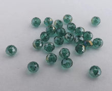 Load image into Gallery viewer, 40pcs 3x2mm Teal AB Lustre Glass Rondelle Beads