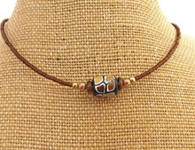 Load image into Gallery viewer, Black & Brown Kathryn Design Handmade bead necklace