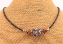 Load image into Gallery viewer, Black & Brown Kathryn Design Handmade bead necklace