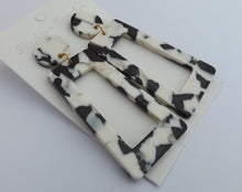Load image into Gallery viewer, Acrylic Rectangle Drop Earrings (multiple colour options)