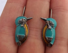 Load image into Gallery viewer, Kingfisher Earrings
