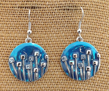 Load image into Gallery viewer, Round Pohutukawa Drop Earrings (4 colour options)