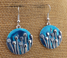 Load image into Gallery viewer, Round Pohutukawa Drop Earrings (4 colour options)