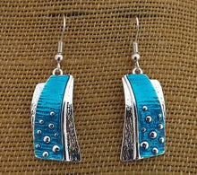 Load image into Gallery viewer, Silver Tone Drop Earrings (4x colour options)