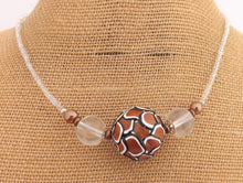 Load image into Gallery viewer, White Chunky Kathryn Design Single Feature Bead Necklace