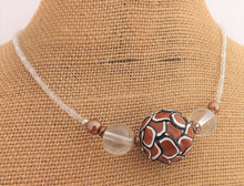Load image into Gallery viewer, White Chunky Kathryn Design Single Feature Bead Necklace