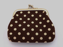 Load image into Gallery viewer, Polka Dot Vintage Style Coin Purse