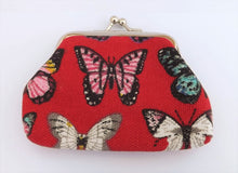 Load image into Gallery viewer, Butterflies Vintage Style Coin Purse (Multiple Colour Options)