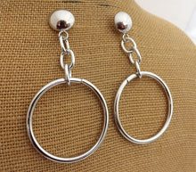 Load image into Gallery viewer, Chunky Round Drop Earrings (Gold or Silver)