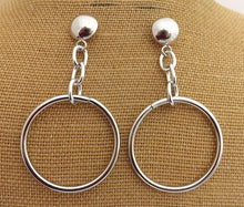 Load image into Gallery viewer, Chunky Round Drop Earrings (Gold or Silver)