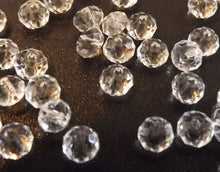 Load image into Gallery viewer, 40pcs Clear 4mm Crystal Cut Glass Rondelle Beads - c1