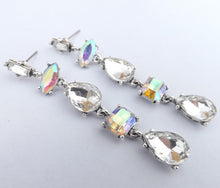Load image into Gallery viewer, Drop Crystal Look Earrings (5x colour options)