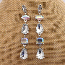 Load image into Gallery viewer, Drop Crystal Look Earrings (5x colour options)