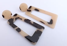 Load image into Gallery viewer, Acrylic Rectangle Drop Earrings (multiple colour options)