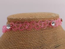 Load image into Gallery viewer, Tattoo Choker Necklace with Silver Diamantes (multiple colour options)