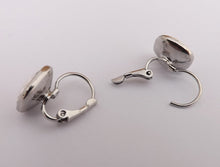 Load image into Gallery viewer, Faceted Square Earrings on Lever Back Hooks for Pierced Ears (multiple colour options)