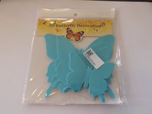 Load image into Gallery viewer, 24x Blue 3D Butterfly Wall Decals