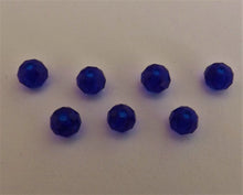Load image into Gallery viewer, Strand 4mm Dark Blue Crystal Cut Glass Rondelle Beads