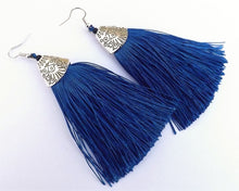 Load image into Gallery viewer, Large Tassel Earrings (multiple colour options)