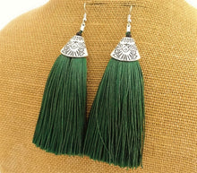 Load image into Gallery viewer, Large Tassel Earrings (multiple colour options)