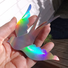 Load image into Gallery viewer, Dove/Swallow Bird 3D Holographic Metallic Effect Wall Decals