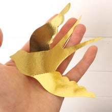 Load image into Gallery viewer, Dove/Swallow Bird 3D Gold Metallic Effect Wall Decals