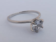 Load image into Gallery viewer, Faux Diamond & Silver Tone Costume Ring (size 10)