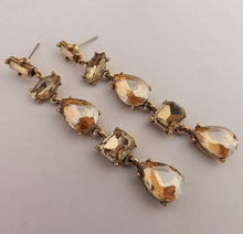 Load image into Gallery viewer, Drop Crystal Look Earrings (5x colour options)