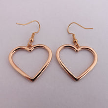 Load image into Gallery viewer, Hollow Heart Earrings (Gold or Silver)
