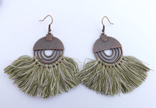 Load image into Gallery viewer, Tassel Copper Tone Boho Earrings