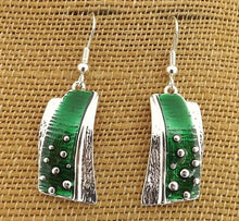 Load image into Gallery viewer, Silver Tone Drop Earrings (4x colour options)