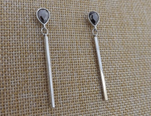 Load image into Gallery viewer, Faceted Long Drop Earrings (multiple colour options)